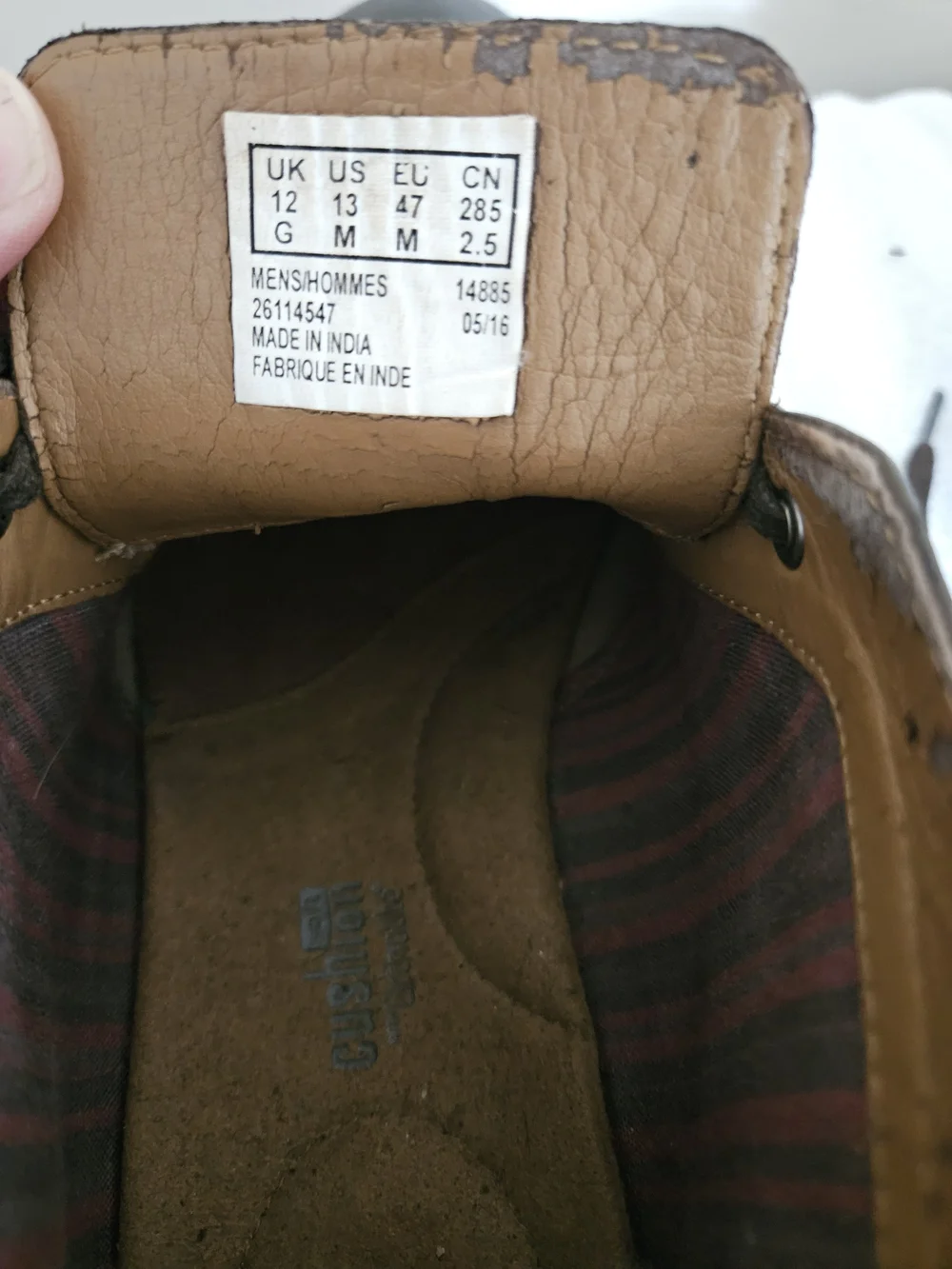 Clarks Collection Men's Brown Leather Chukka Boots Lace-Up US 13.
